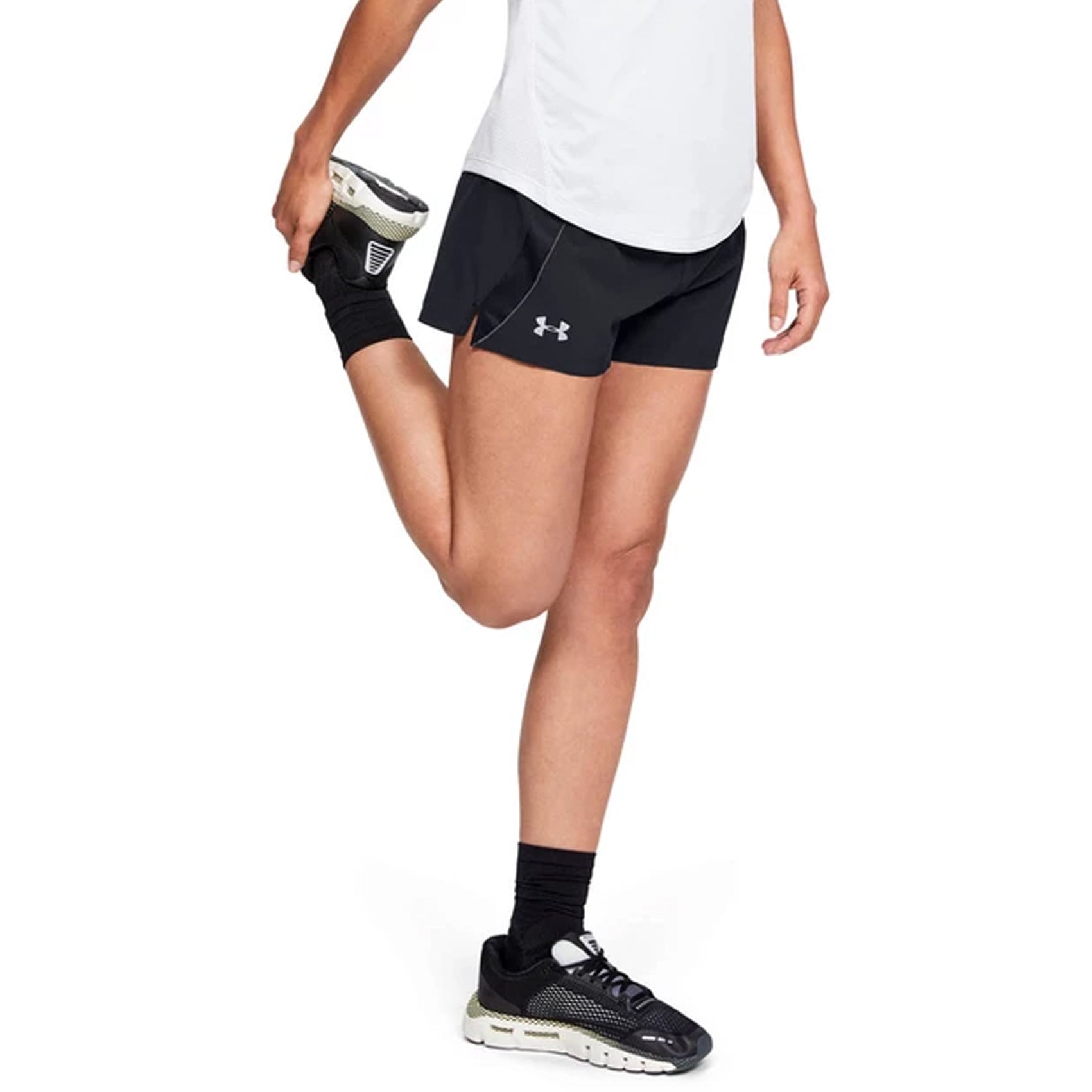 Womens Under Armour Qualifier Speedpocket Shorts