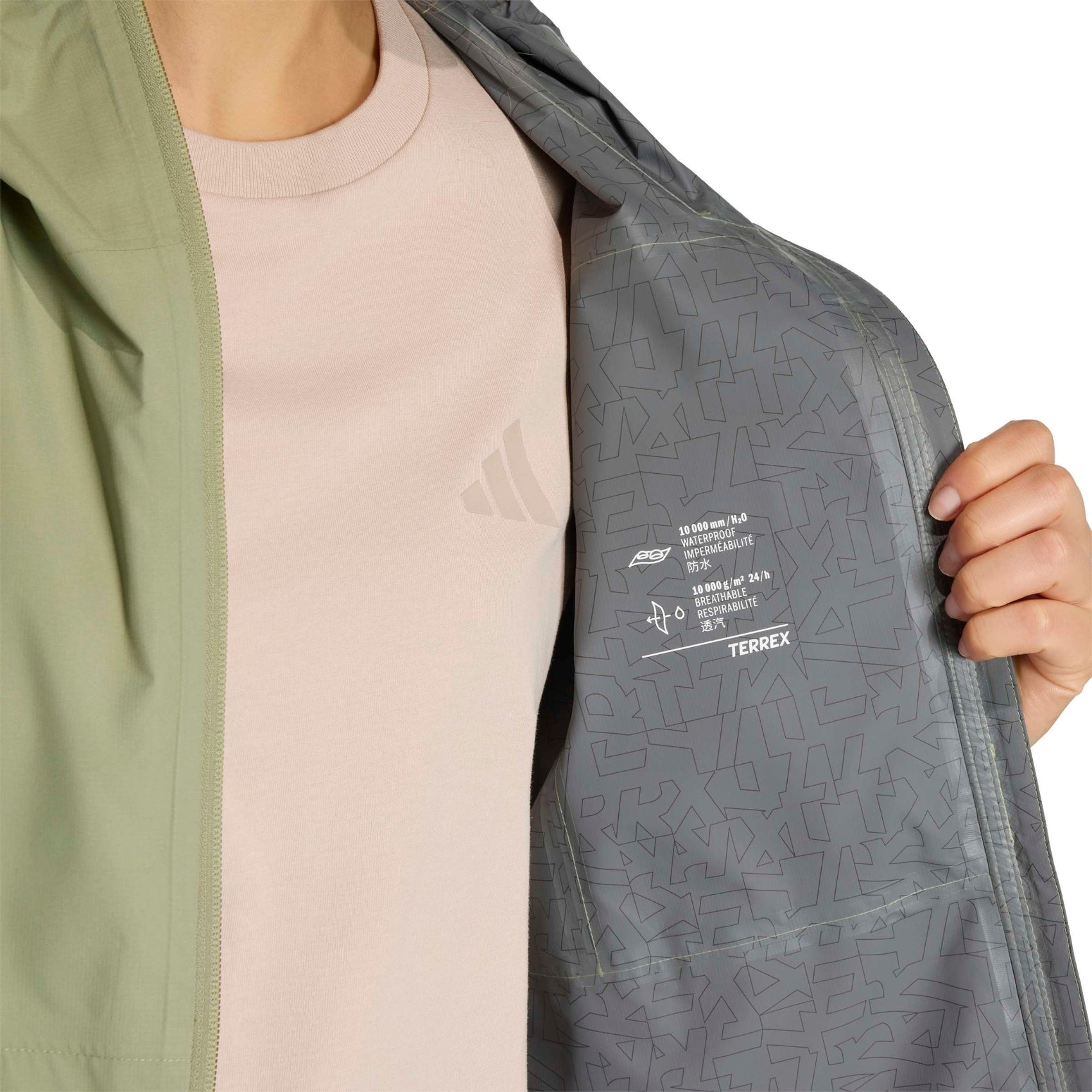 Womens adidas Terrex Multi 2.5 Layer Climaproof Rain Jacket