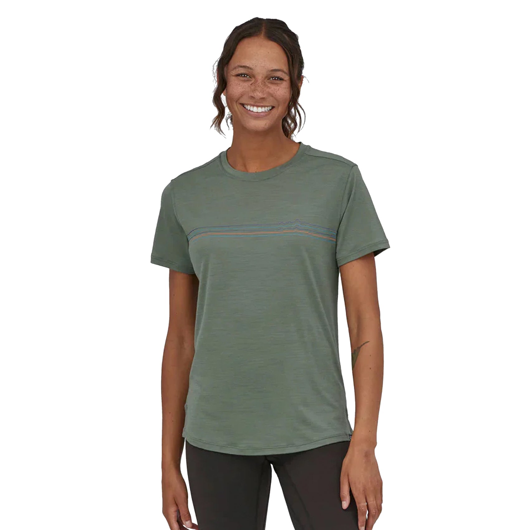 Womens Patagonia Capilene Cool Merino Graphic Shirt