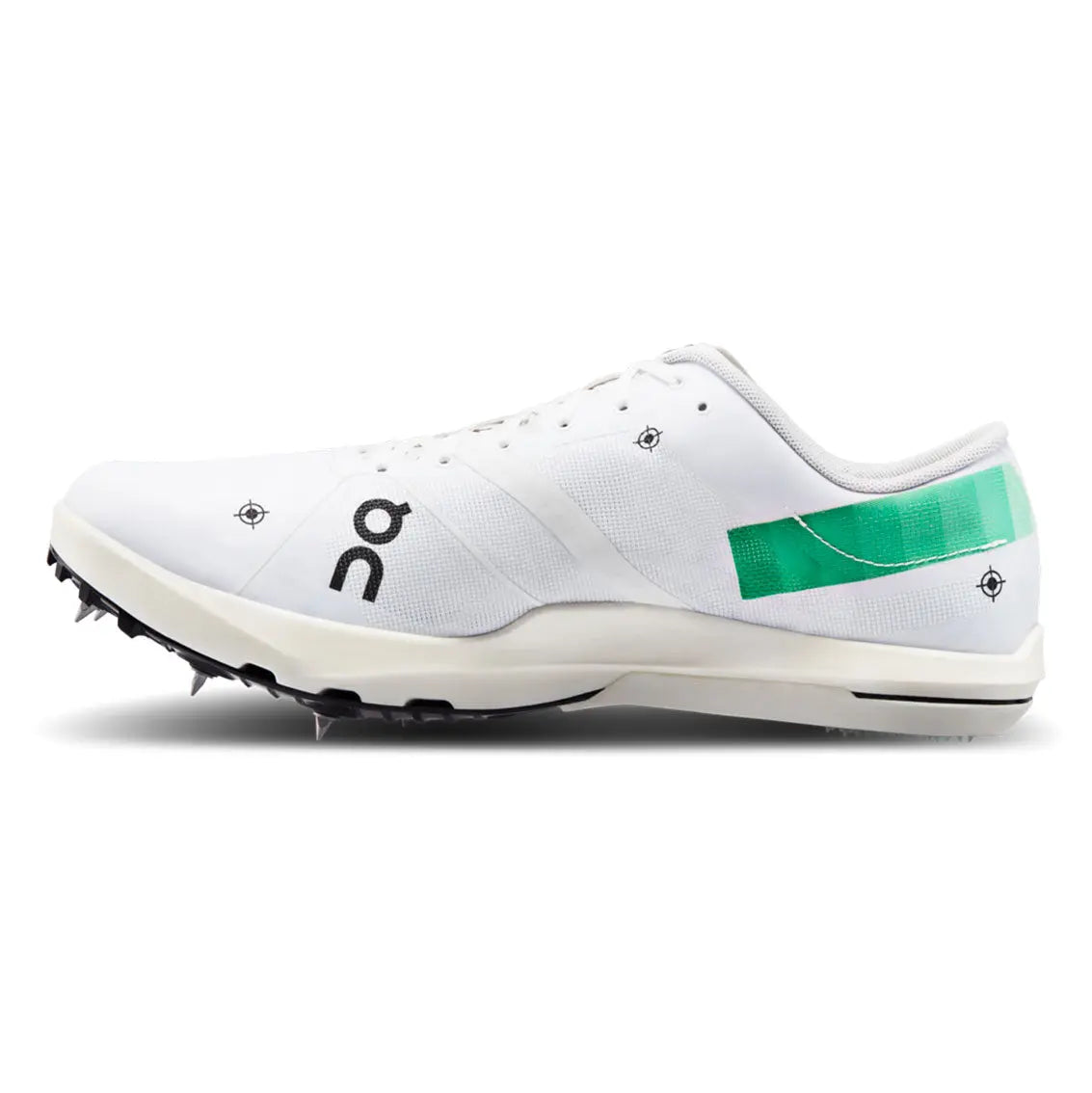 Mens On Running Cloudspike 10000m - Undyed White / Mint