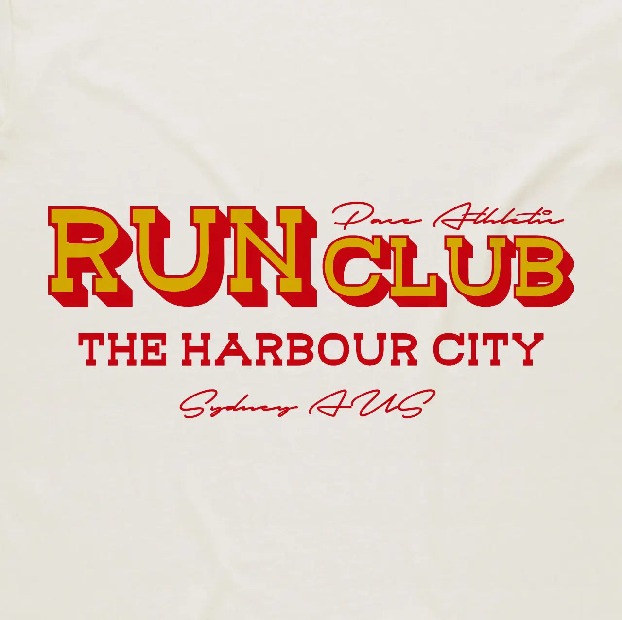 Unisex - "Harbour City Run Club" Tee - Natural