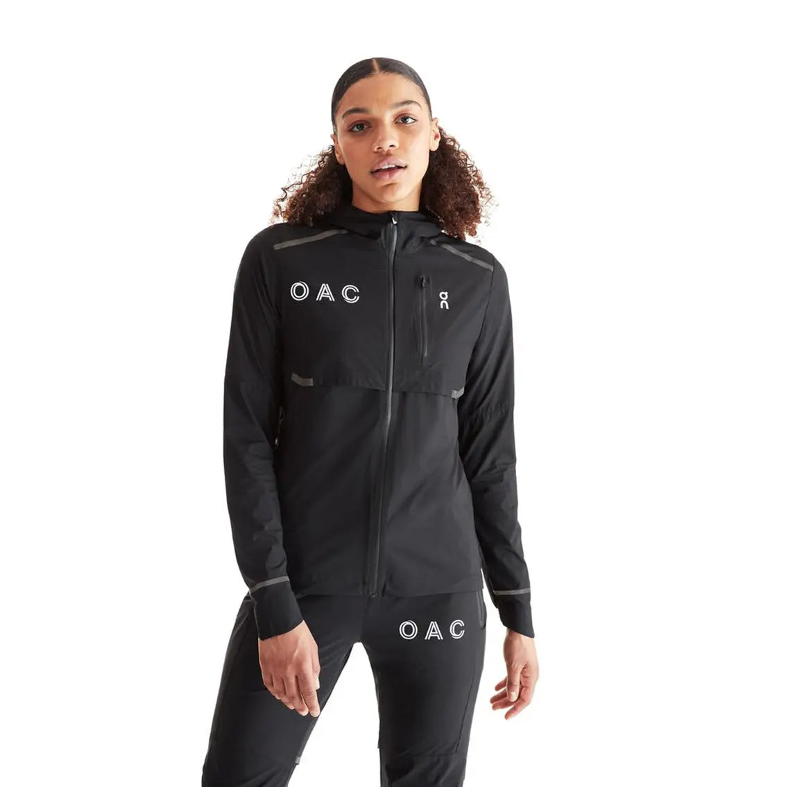 Oac Roupas Womens On Running OAC Weather Jacket - Black
