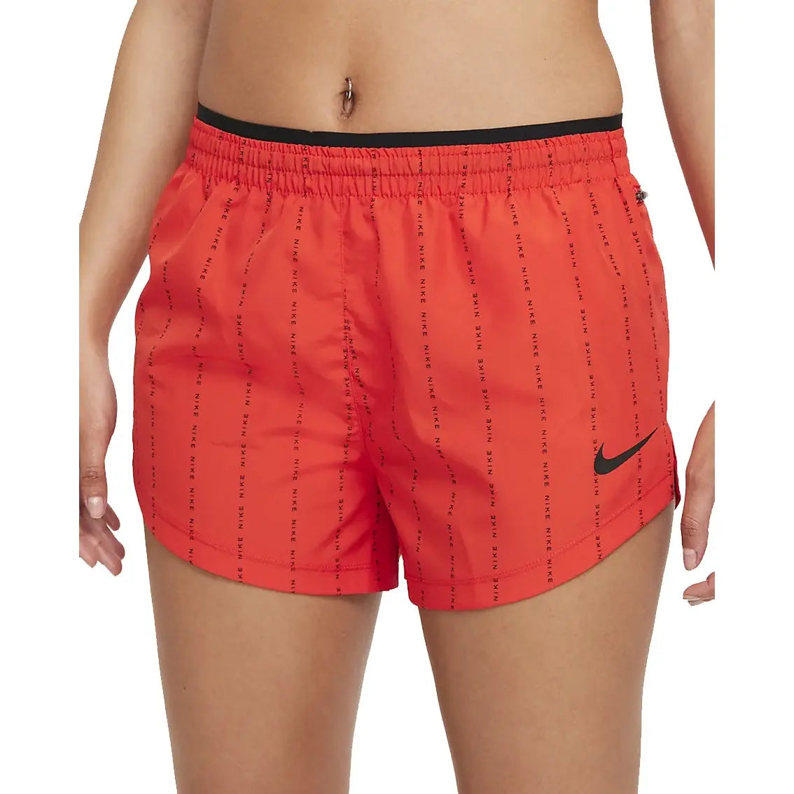 Womens Nike Dri-FIT Tempo Luxe Icon Clash - Chile Red / Black