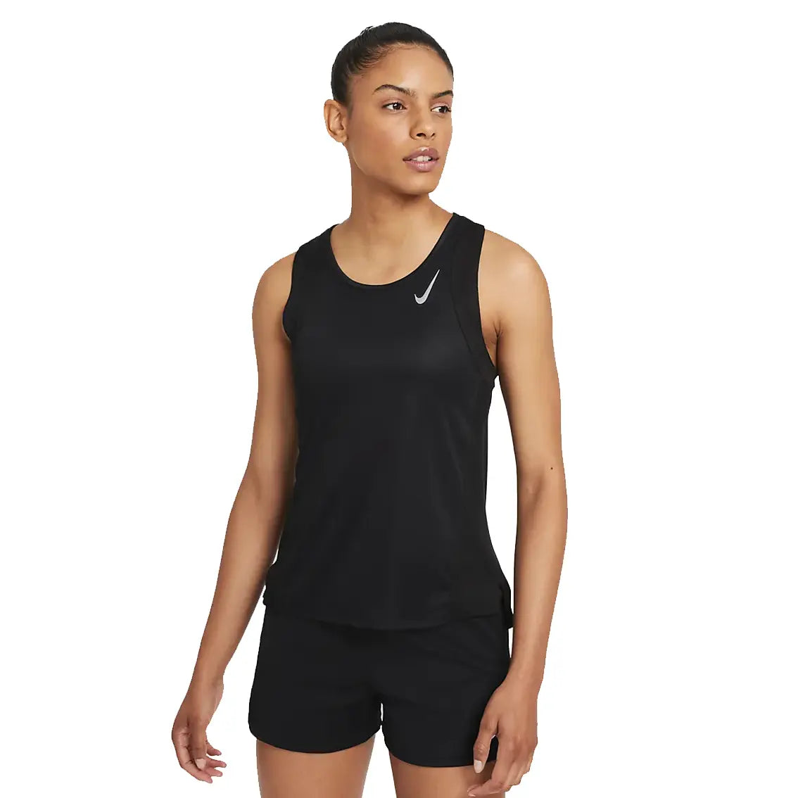 Womens Nike Dri-Fit Race Singlet - Black