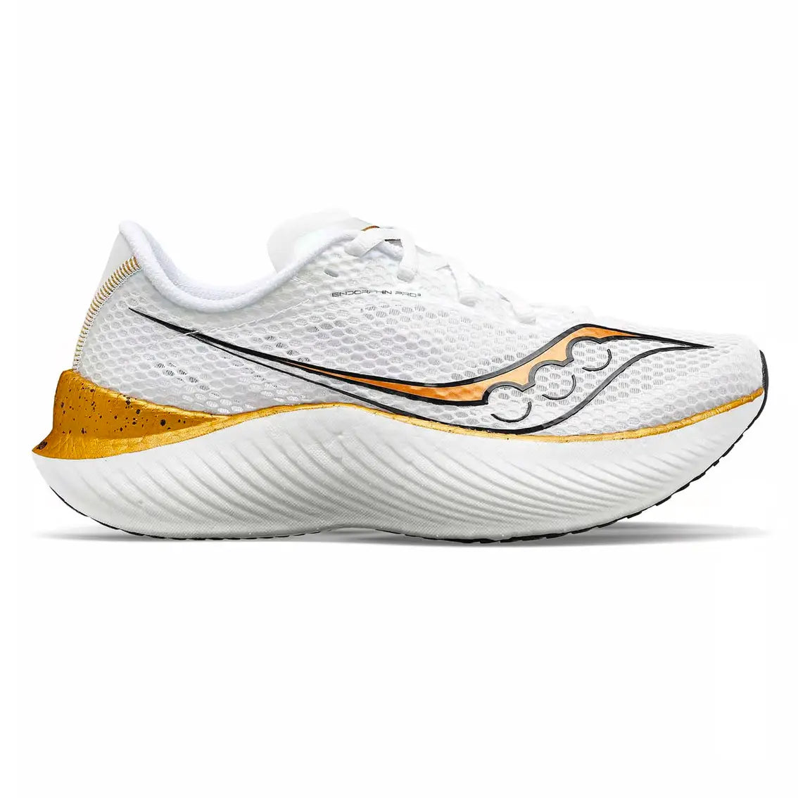 Mens Saucony Endorphin Pro 3 - White / Gold