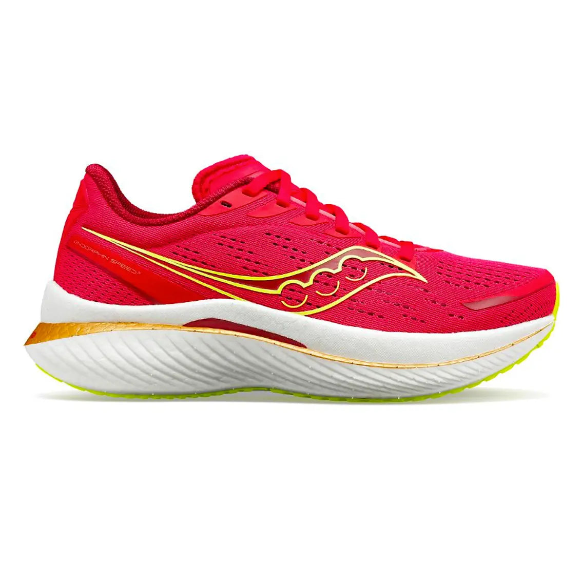 Womens Saucony Endorphin Speed 3 - Red / Rose