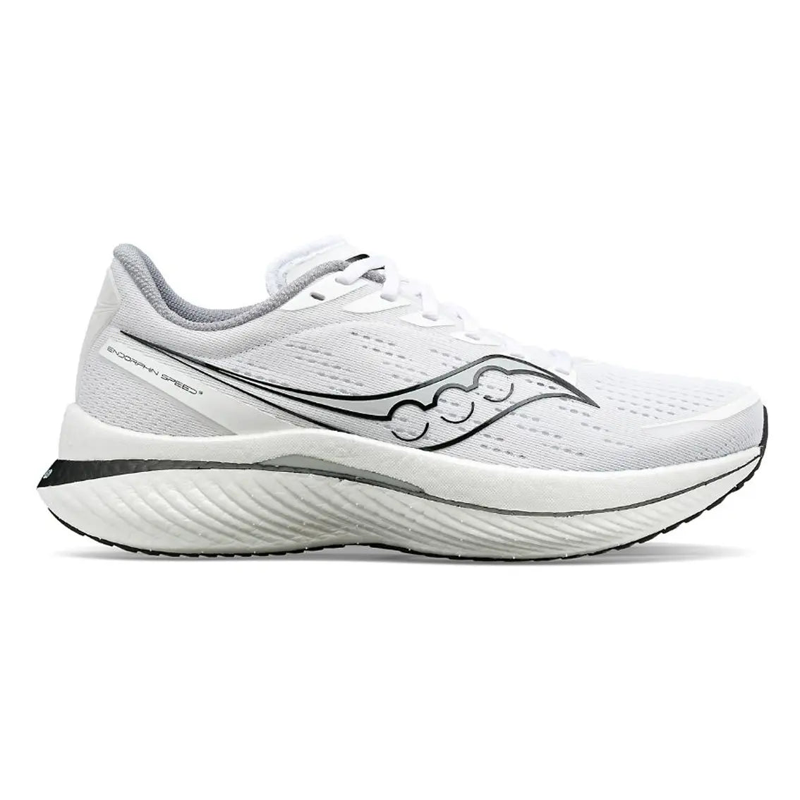 Mens Saucony Endorphin Speed 3 - White / Black