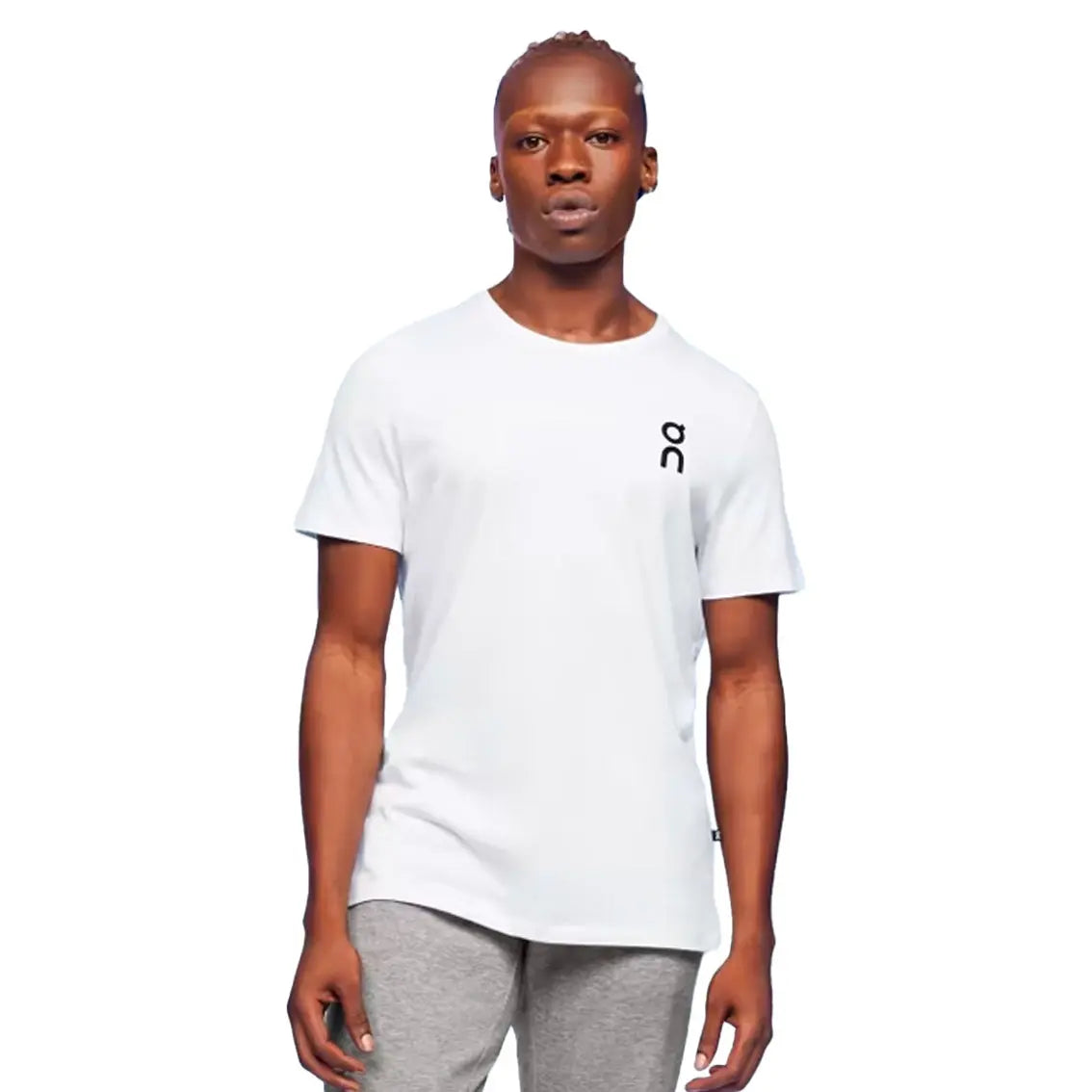 Mens On Running Graphic Tee - White