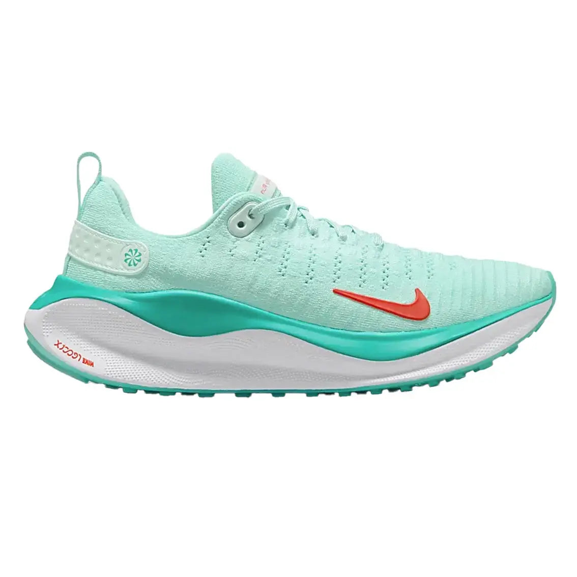 Womens Nike ReactX Infinity Run 4 - Jade Ice / Picante Red / White