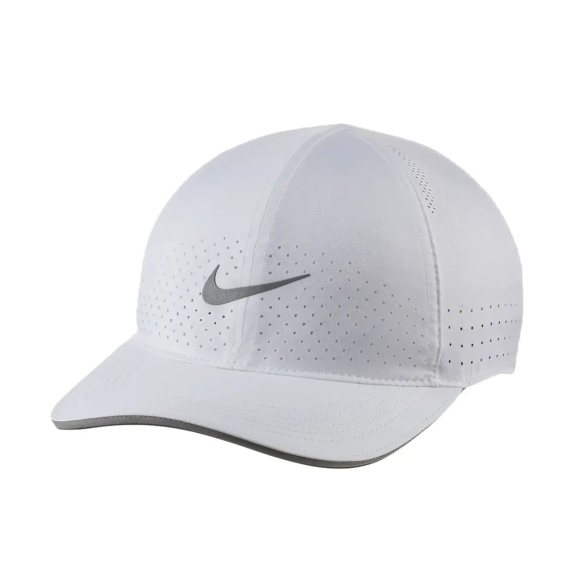 Nike AeroBill Featherlight Perforated Running Cap - White