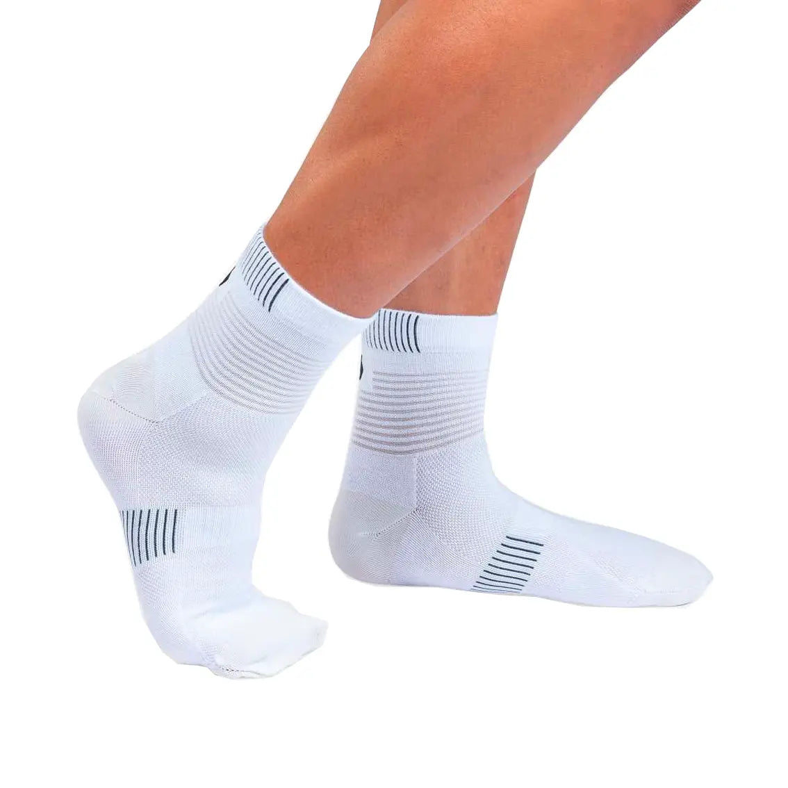 Mens On Running Ultralight Mid Sock - White / Black