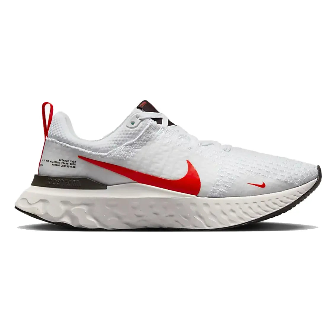 Mens Nike React Infinity Run FK 3 - White / Crimson / Platinum Tint