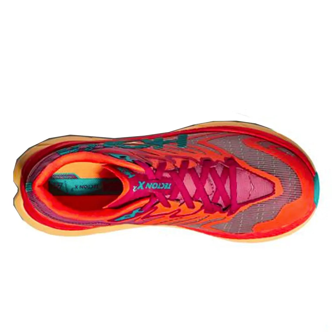 Mens HOKA Tecton X 2 - Cherrie Jubilee / Flame