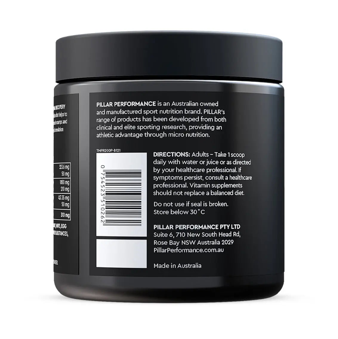 PILLAR Performance Triple Magnesium Powder - Natural Berry