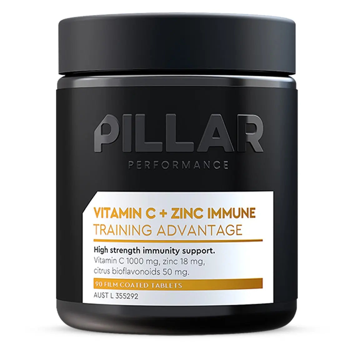 PILLAR Performance Vitamin C + Zinc Immune Tablets