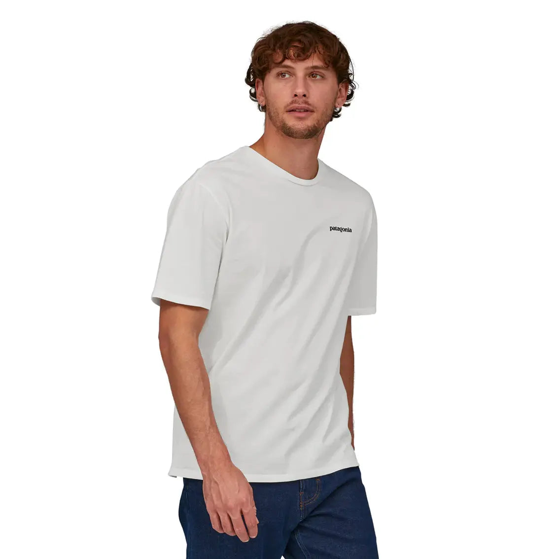 Mens Patagonia Home Water Trout Organic T-Shirt - White