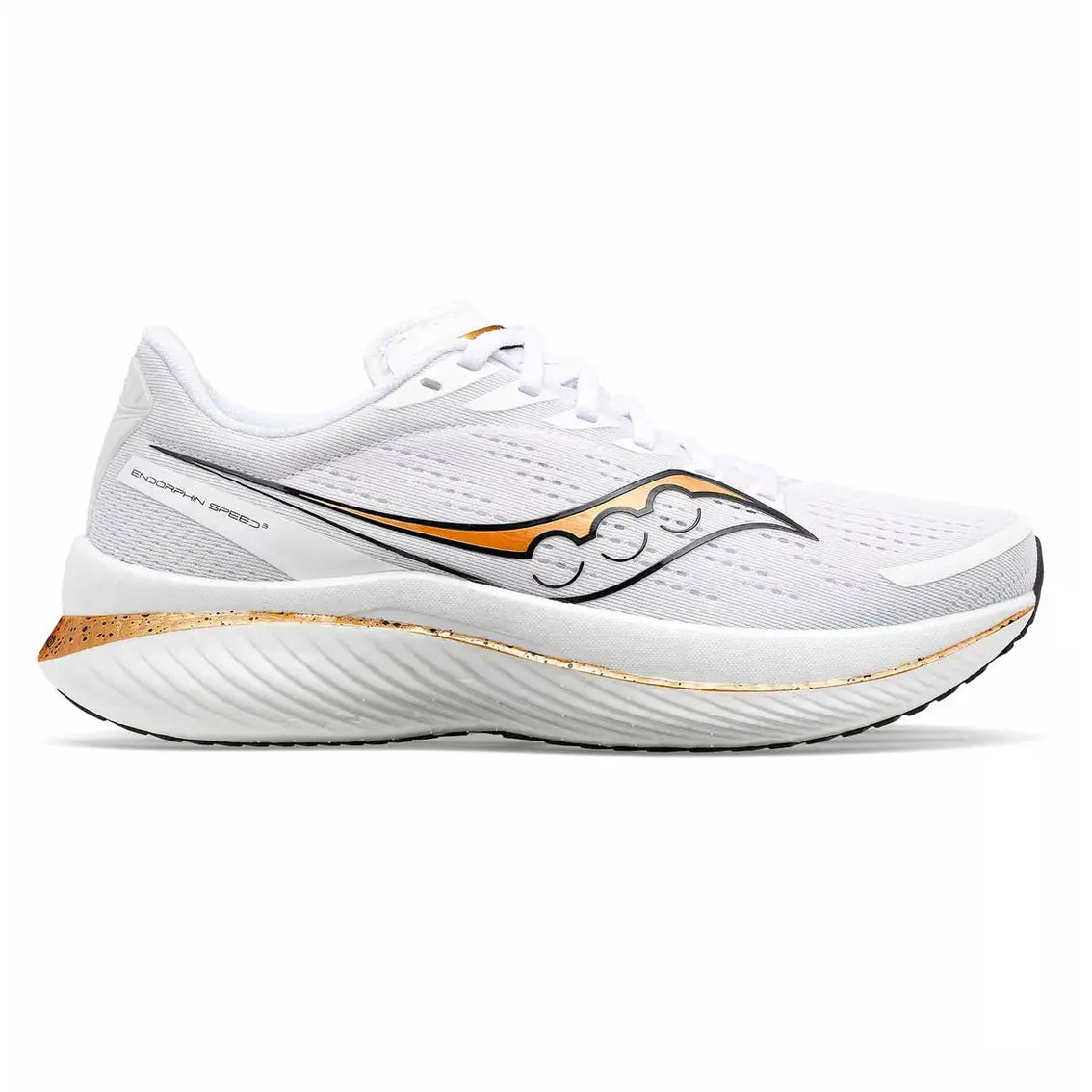 Womens Saucony Endorphin Speed 3 - White / Gold