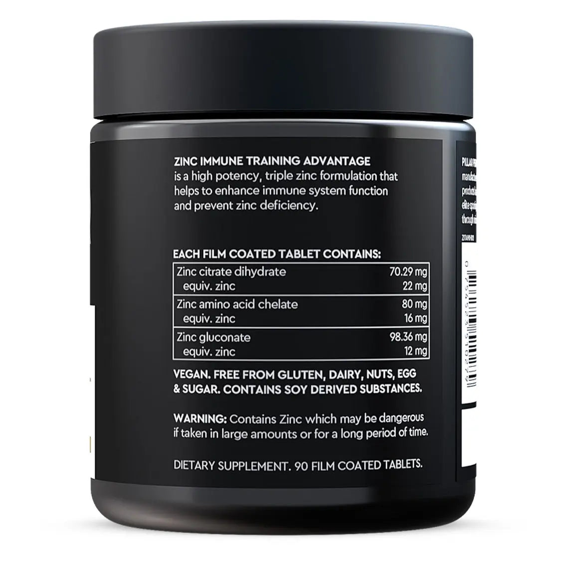PILLAR Performance Zinc Immune Tablets