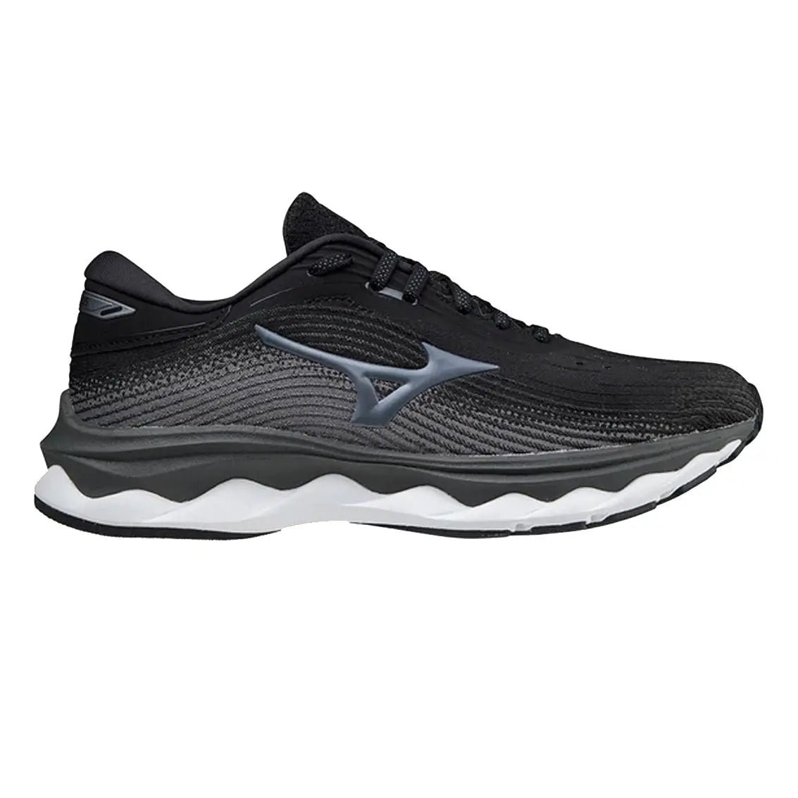 Womens Mizuno Wave Sky 5 (Wide) - Black / Grey / Quiet Shade
