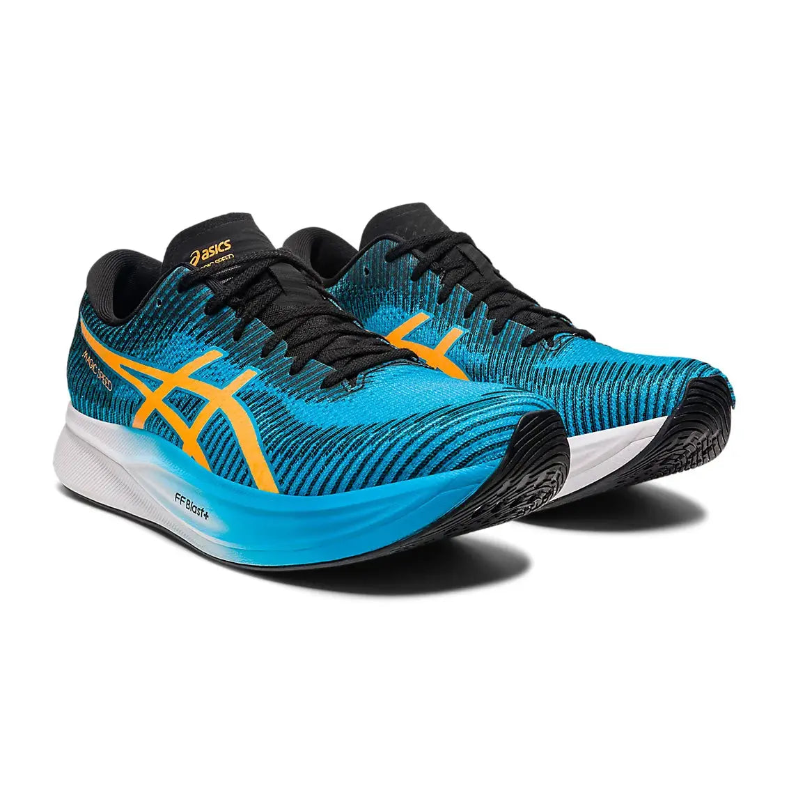 Mens ASICS Magic Speed 2 - Island Blue / Orange Pop