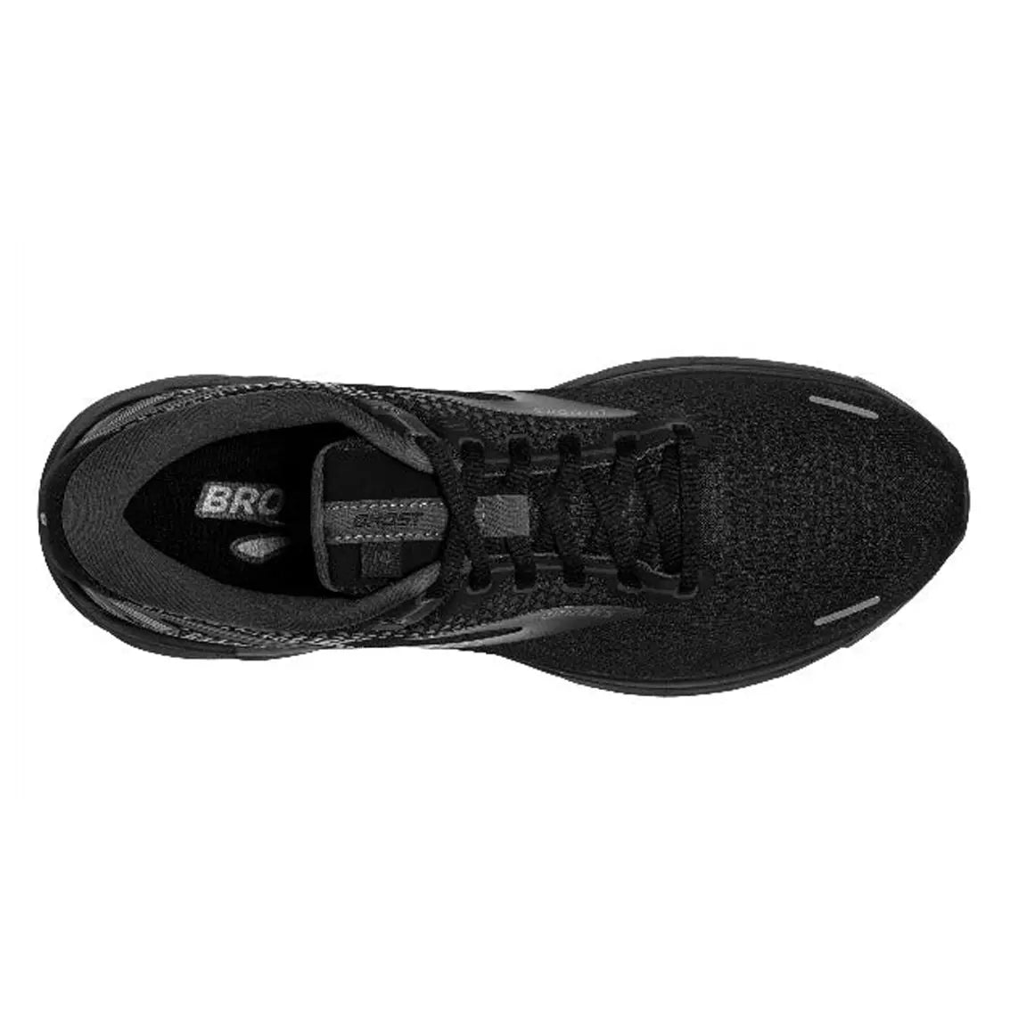Womens Brooks Ghost 14 (Wide) - Black / Black