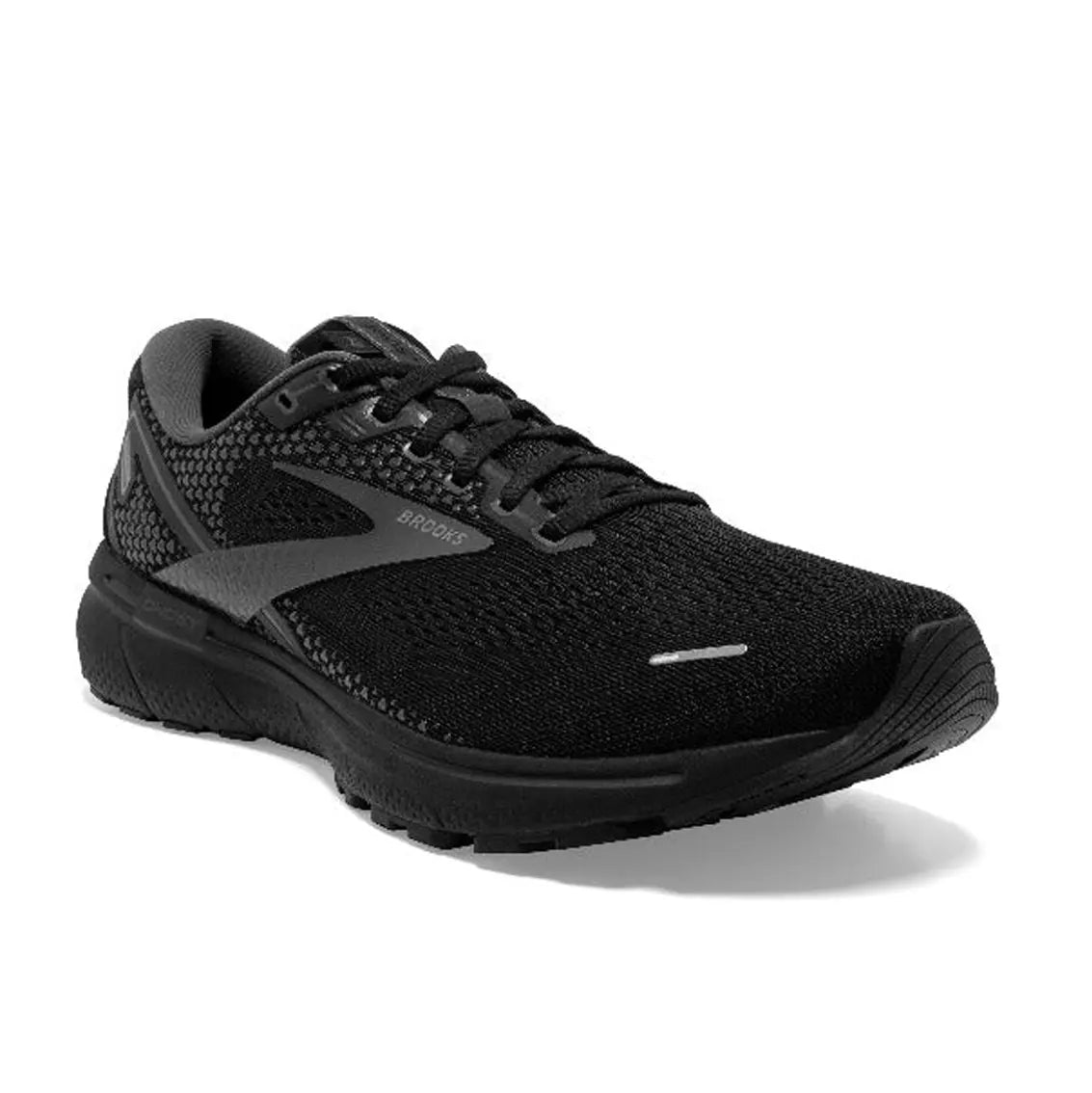 Womens Brooks Ghost 14 (Wide) - Black / Black