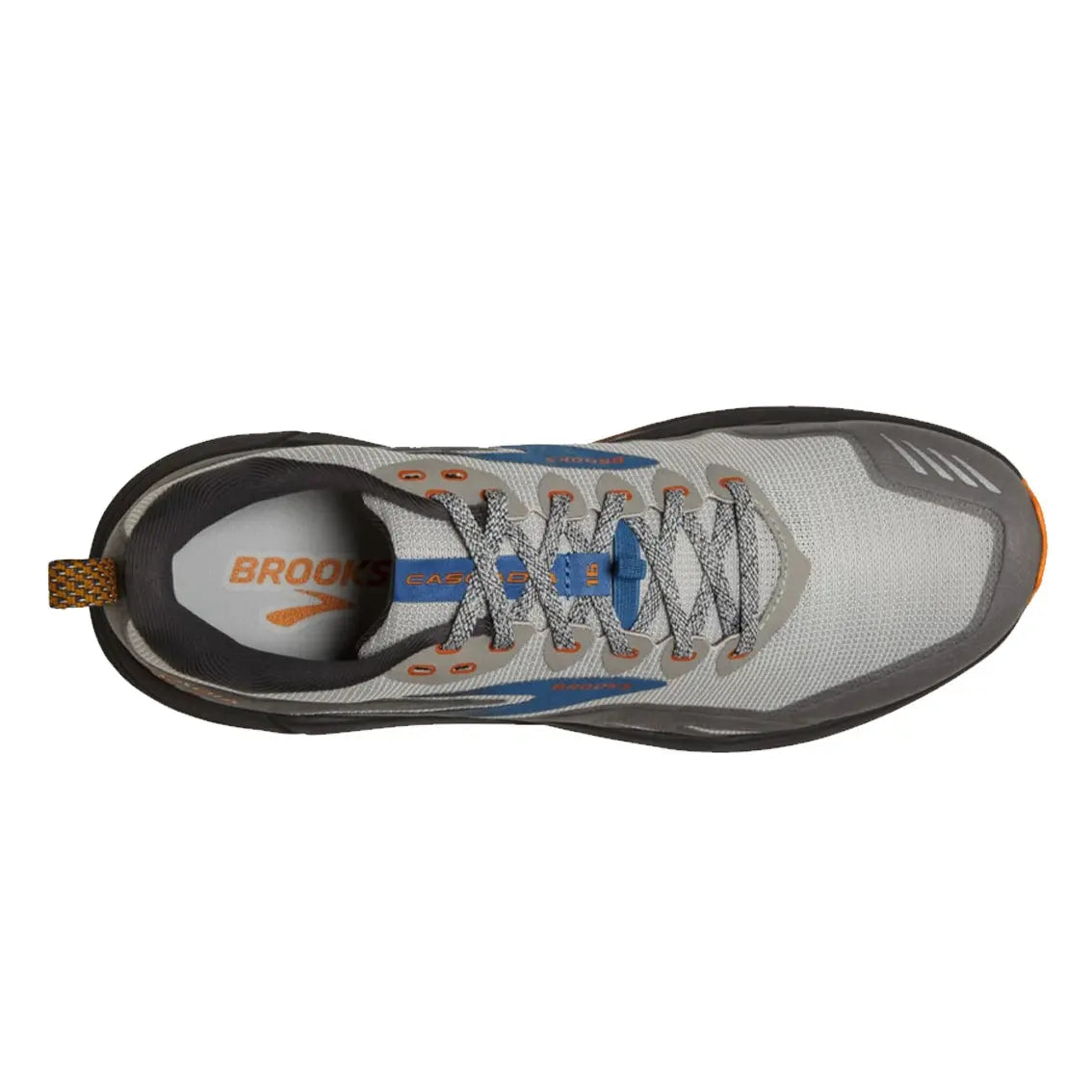 Mens Brooks Cascadia 16 - Oyster / Mushroom / Orange