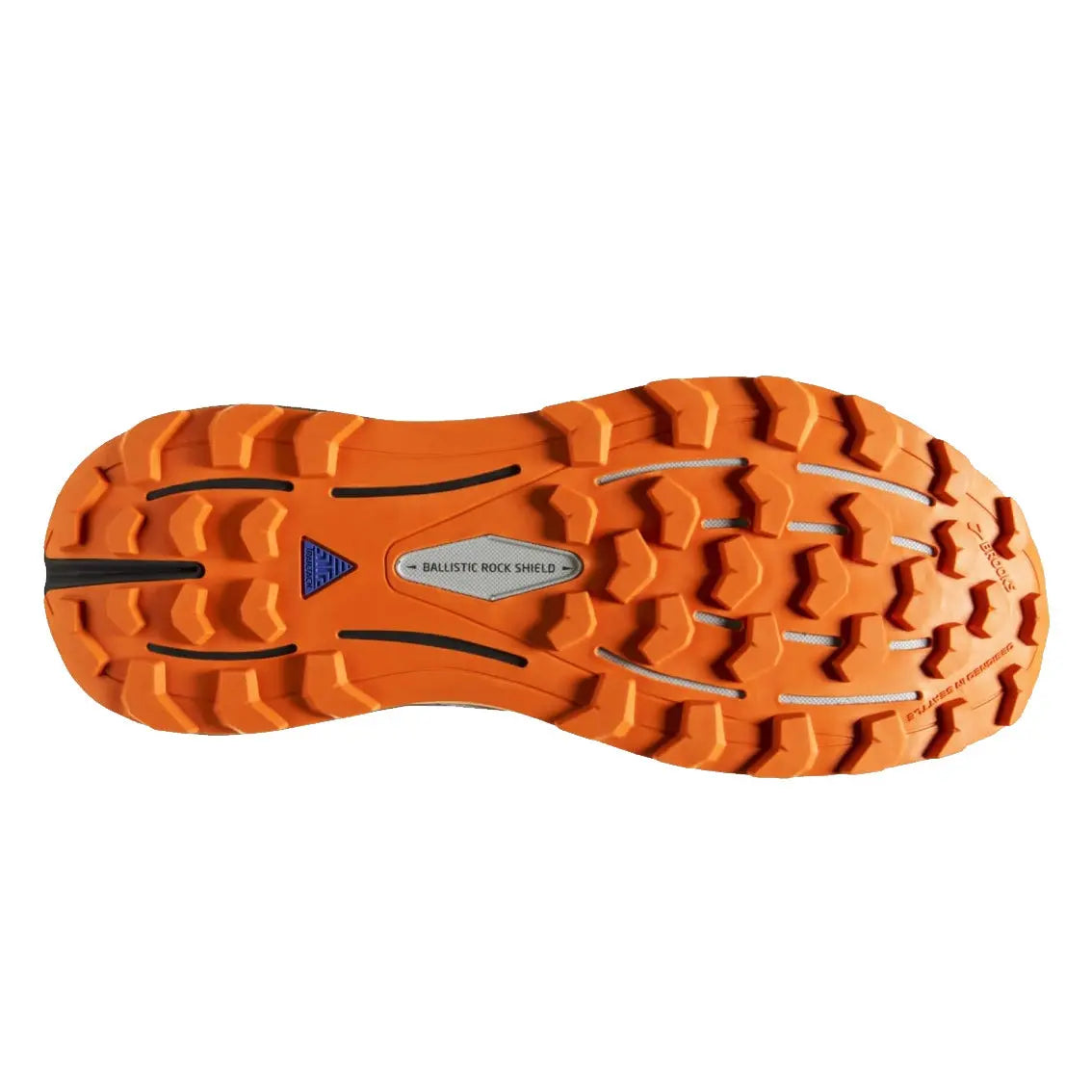 Mens Brooks Cascadia 16 - Oyster / Mushroom / Orange