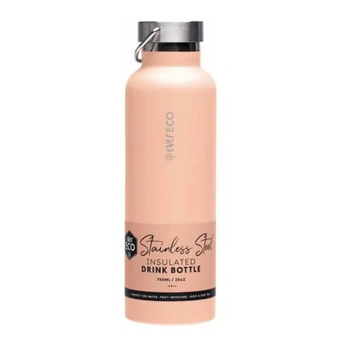 Ever Eco Insulated Stainless Steel Bottle 750mL - Peach