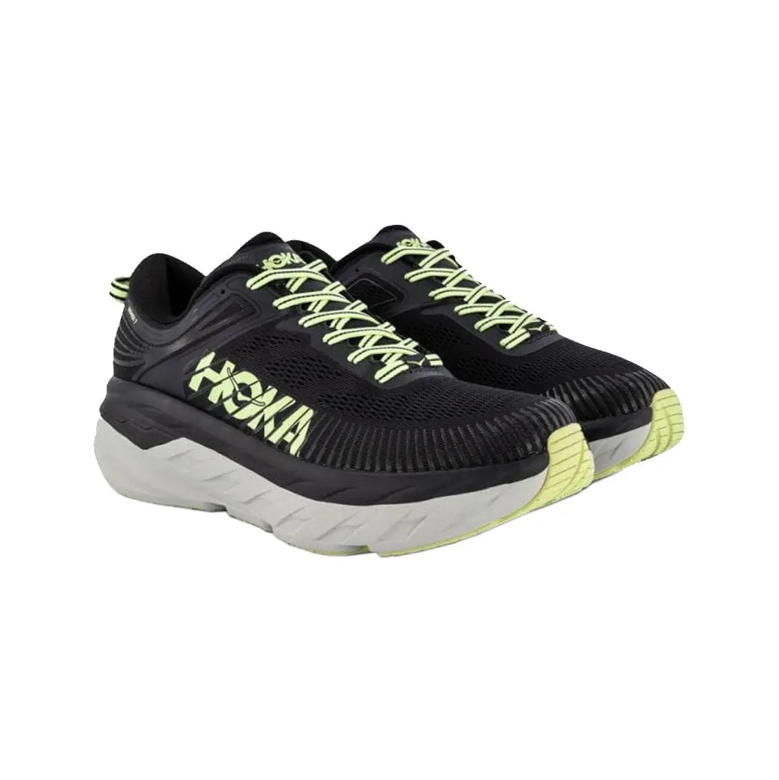 Mens Hoka Bondi 7 (Wide) - Blue Graphite / Butterfly