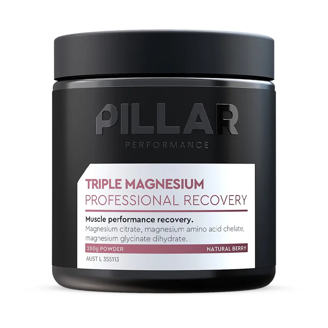 PILLAR Performance Triple Magnesium Powder - Natural Berry