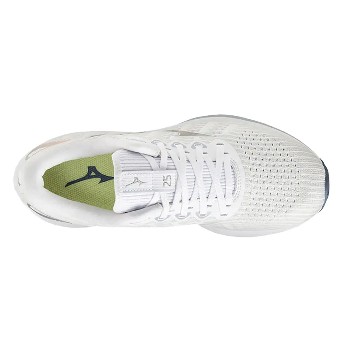 Womens Mizuno Wave Rider 25 Waveknit - Cloud / White / Heather