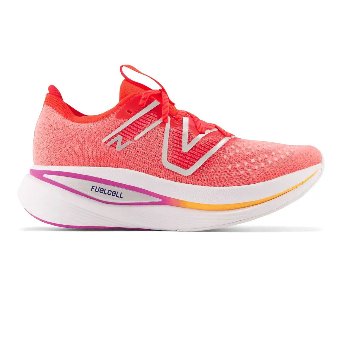 Womens New Balance Fuelcell SuperComp Trainer - Electric Red / Silver Metallic