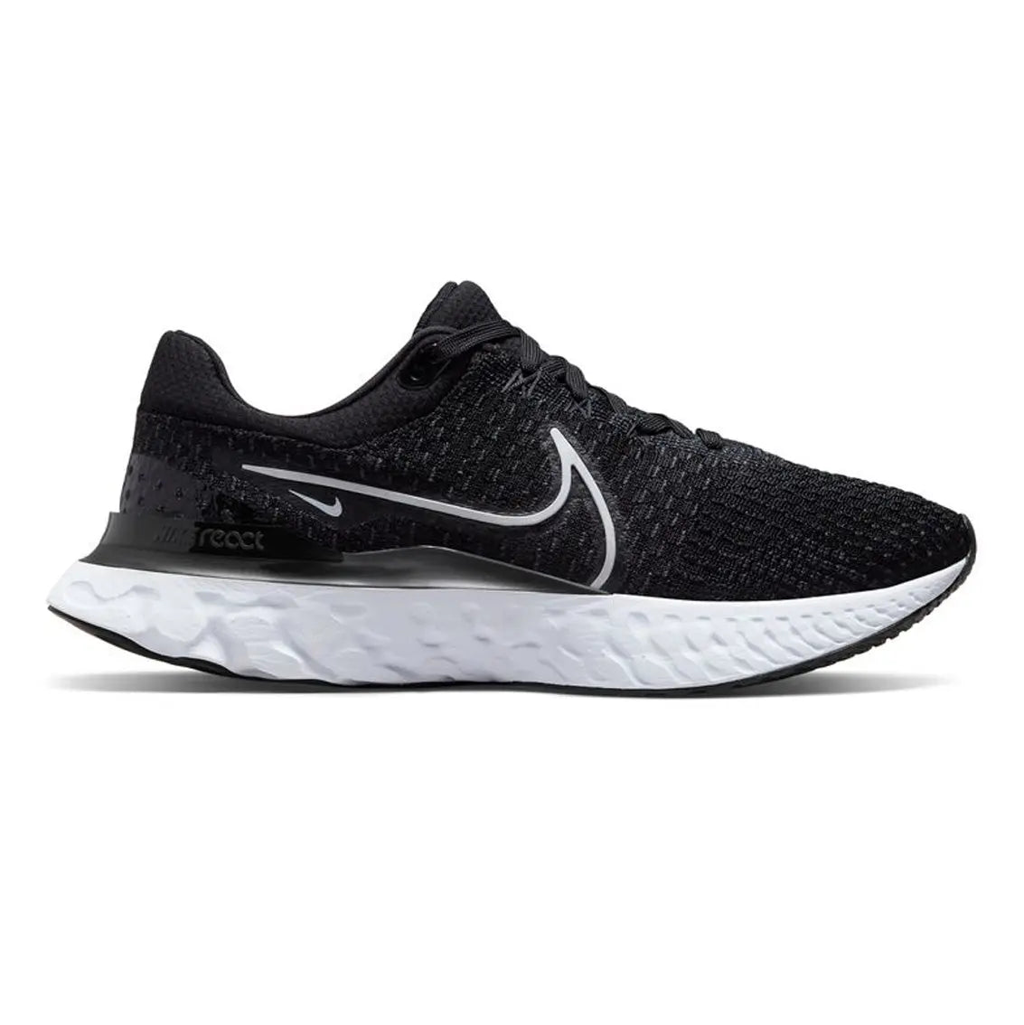Mens Nike React Infinity Run FK 3 - Black / White