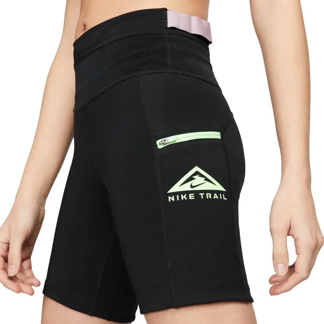 Womens Nike Epic Luxe Trail Short Black Plum Fog Lime Glow