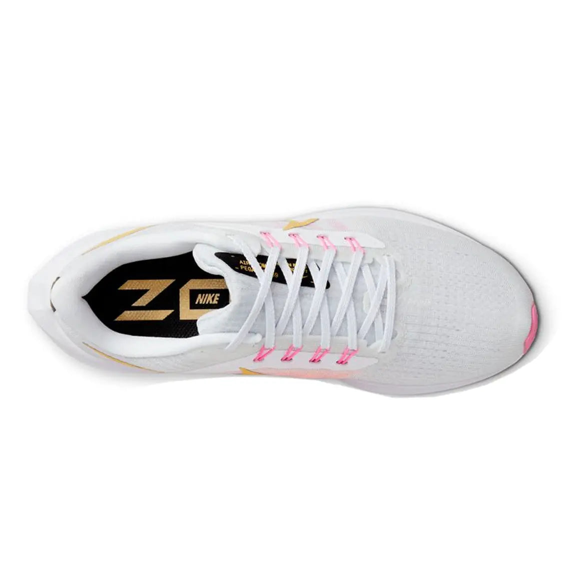 Womens Nike Air Zoom Pegasus 39 - White / Wheat Gold / Pure Platinum