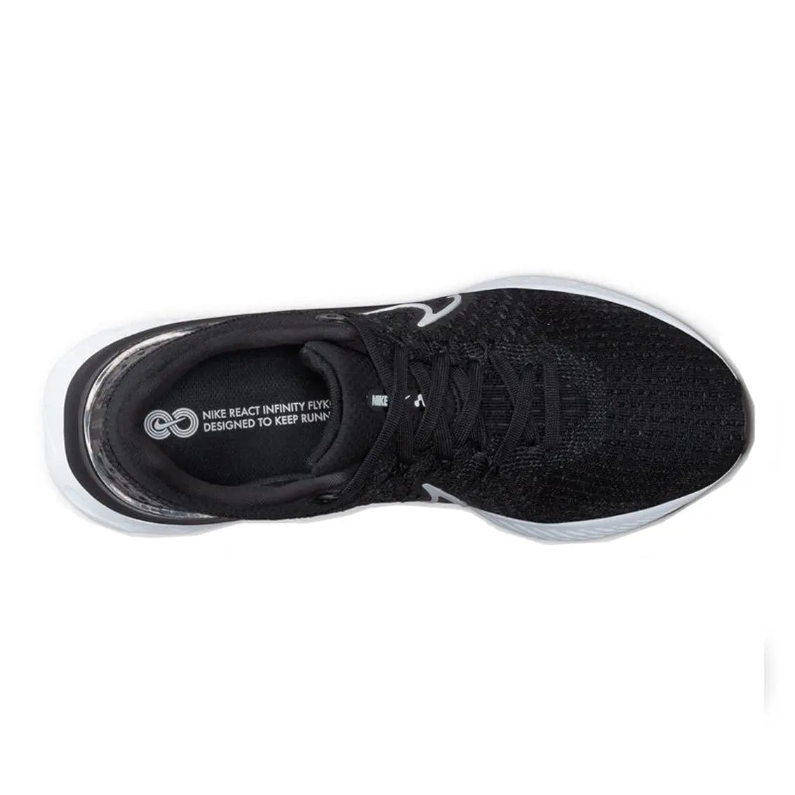 Mens Nike React Infinity Run FK 3 - Black / White