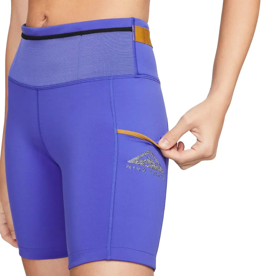 Womens Nike Epic Luxe Trail Short - Blue