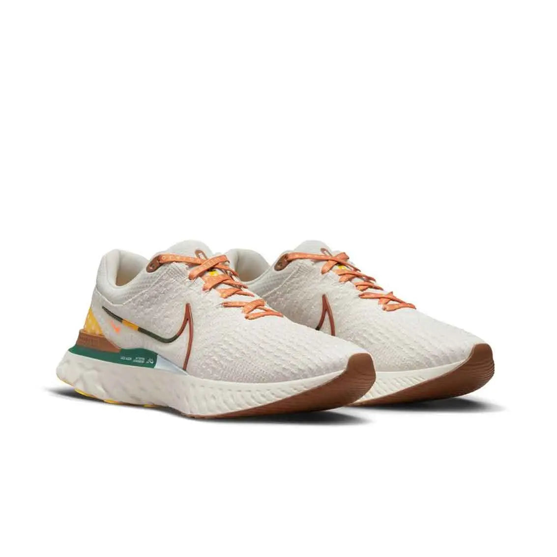 Mens Nike React Infinity Run FK 3 A.I.R. Hola Lou - Phantom / Gorge Green-Ale Brown