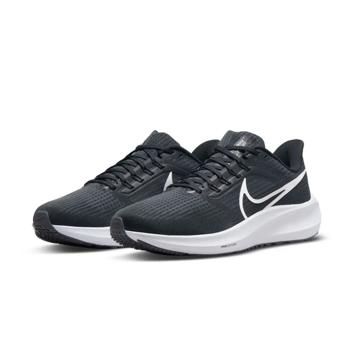 Womens Nike Air Zoom Pegasus 39 - Black / White / Smoke Grey