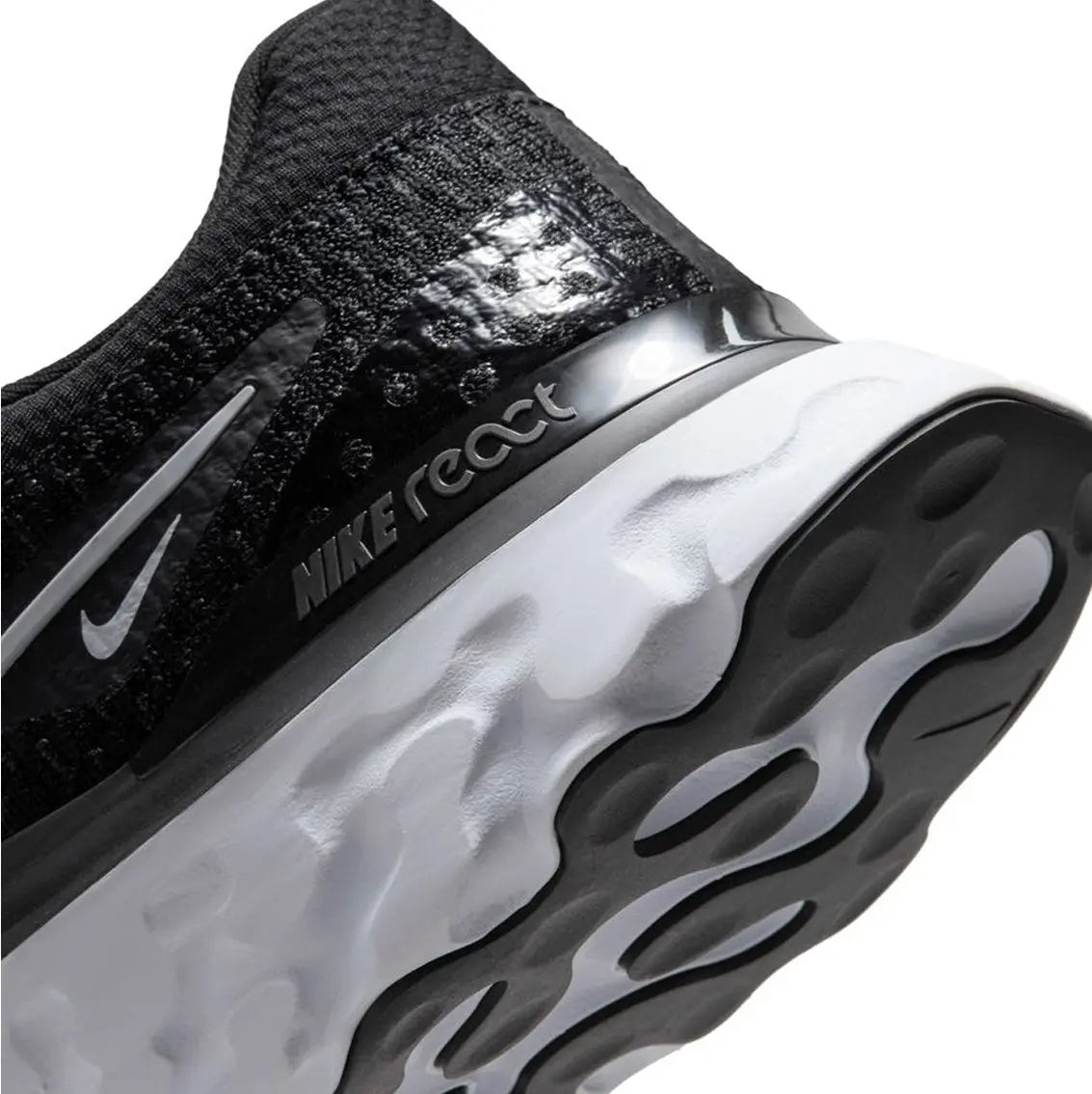 Mens Nike React Infinity Run FK 3 - Black / White