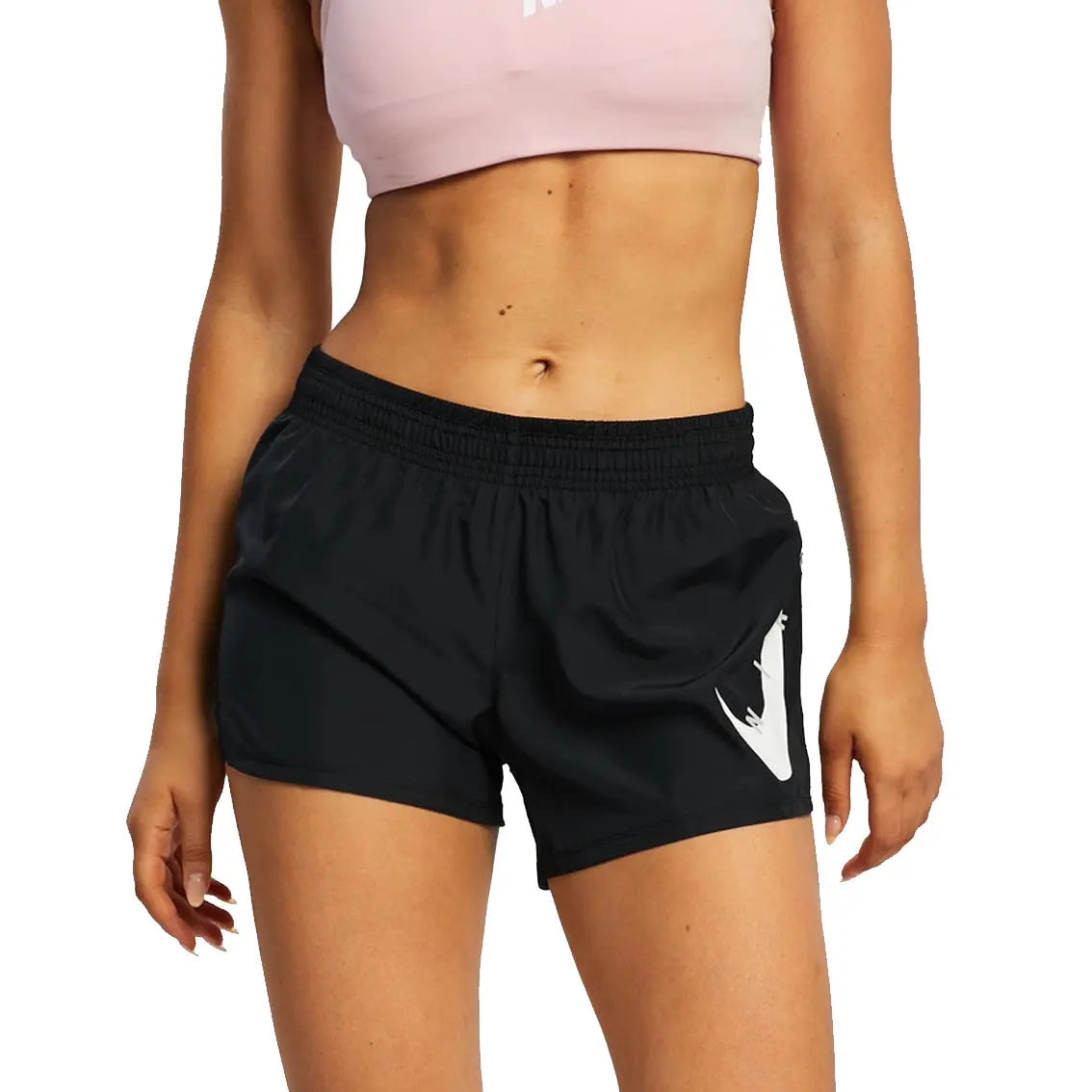 Womens Nike Swoosh Run Short - Black