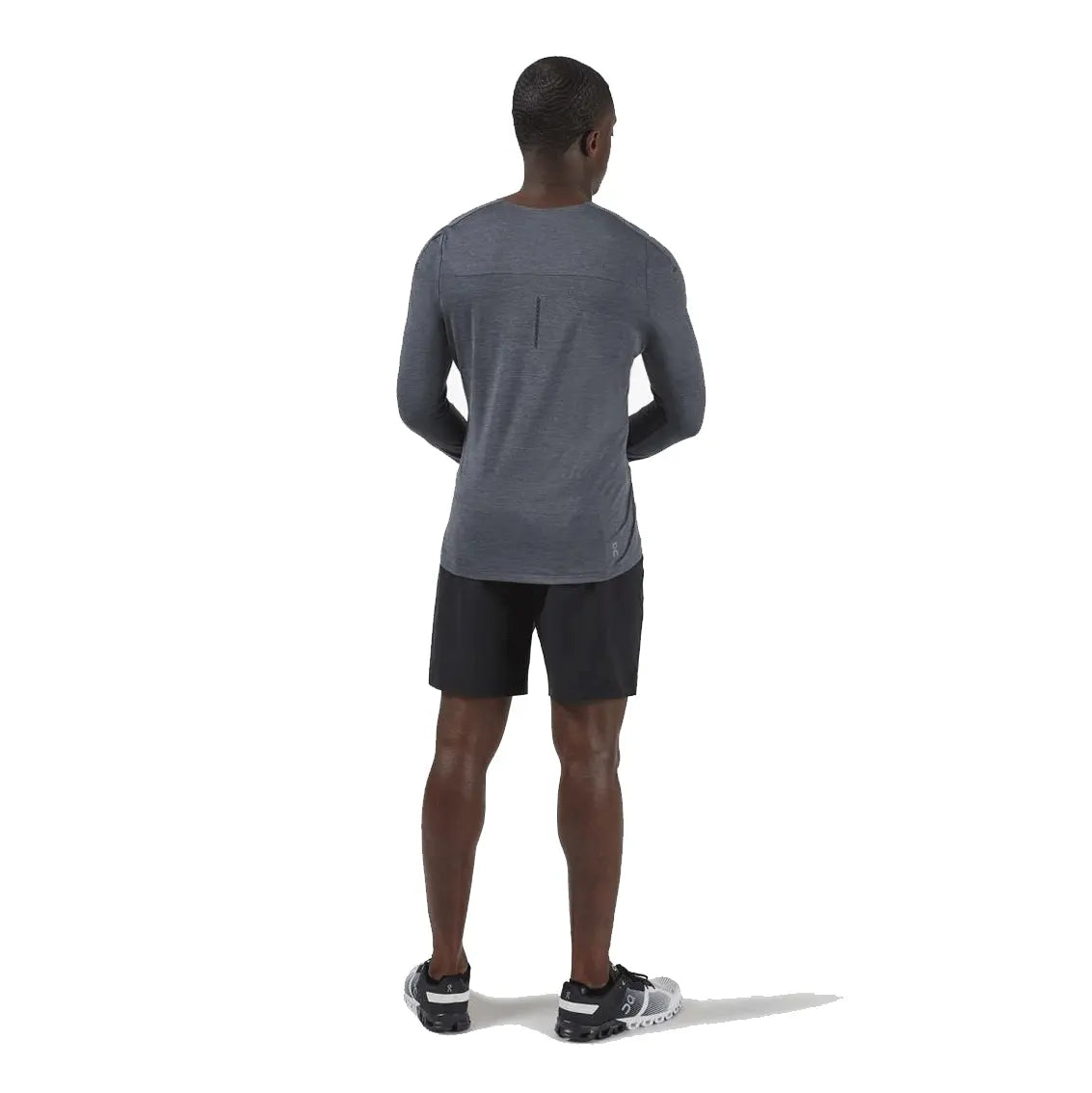 Mens On Running Performance Long  T - Dark