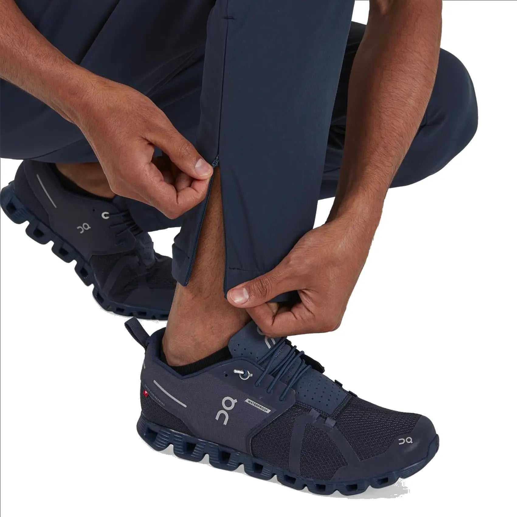 Mens On  Running Active Pants - Navy