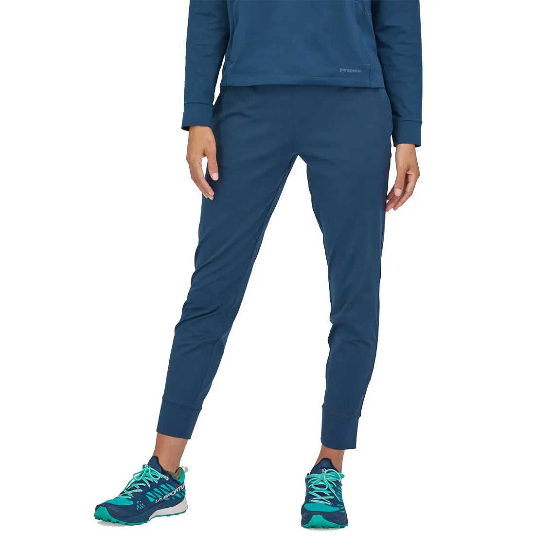 Womens Patagonia Pack Out Joggers - Dark Tidepool / Blue / Dye