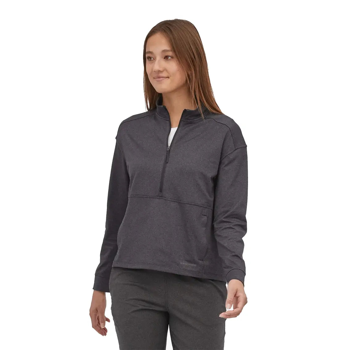 Womens Patagonia Pack Out Pull Over - Black X-Dye