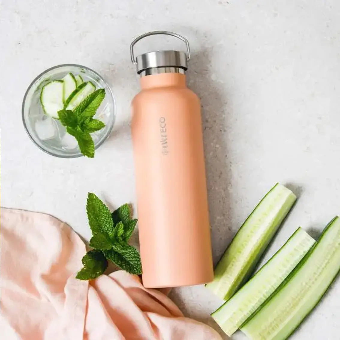 Ever Eco Insulated Stainless Steel Bottle 750mL - Peach