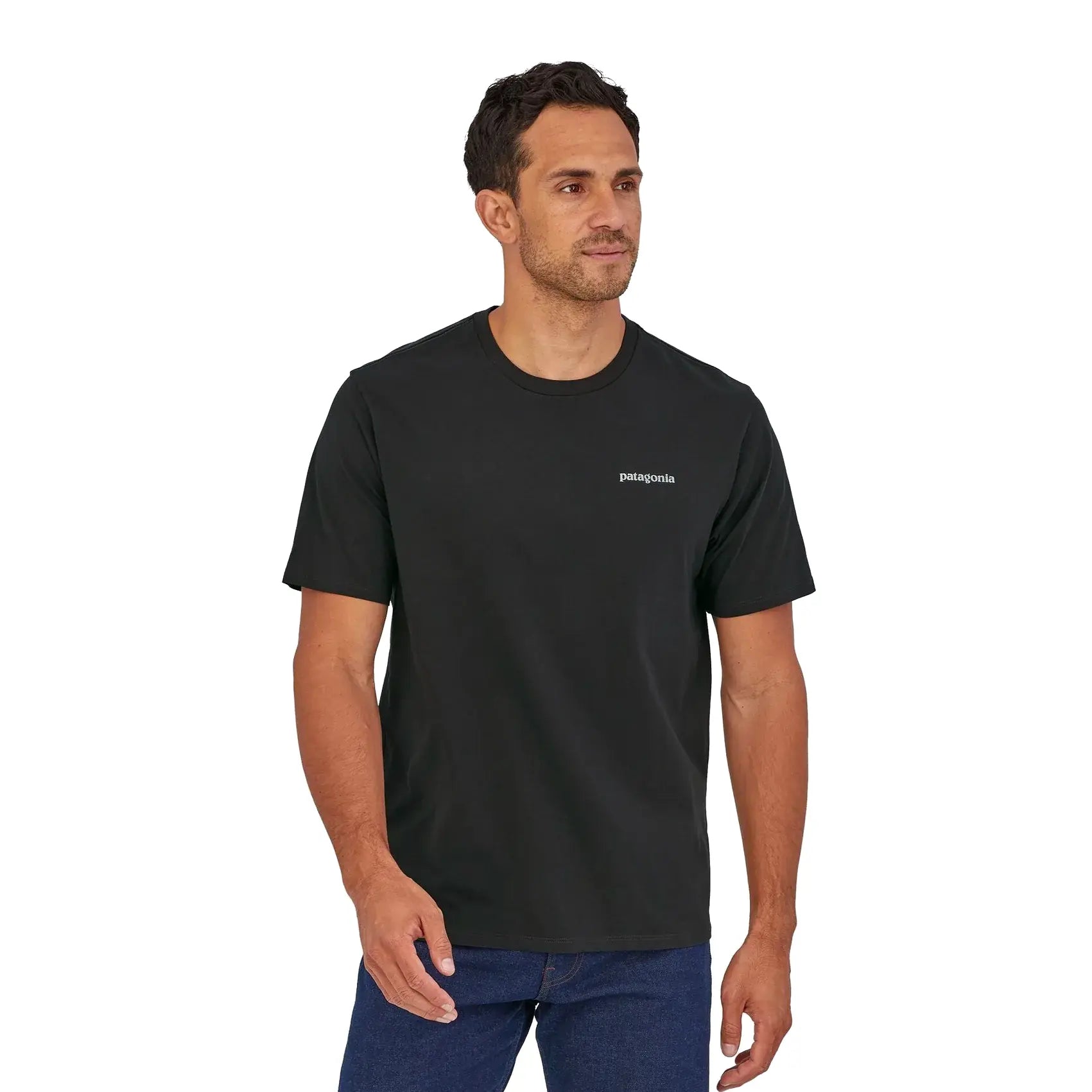 Mens Patagonia P-6 Mission Organic Shirt - Ink Black