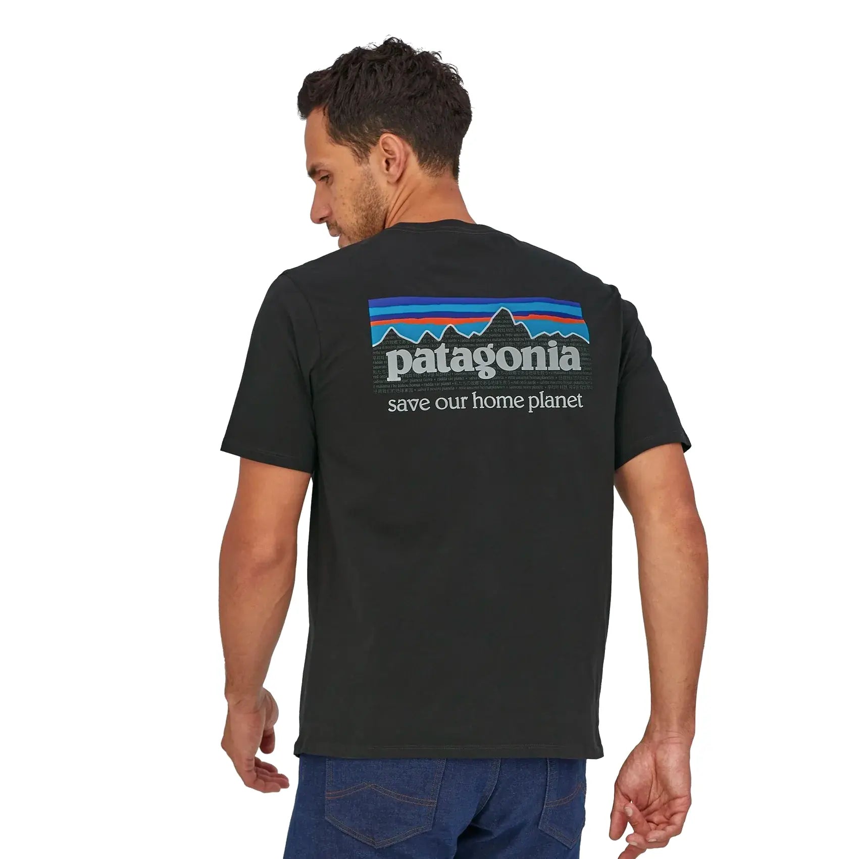 Mens Patagonia P-6 Mission Organic Shirt - Ink Black