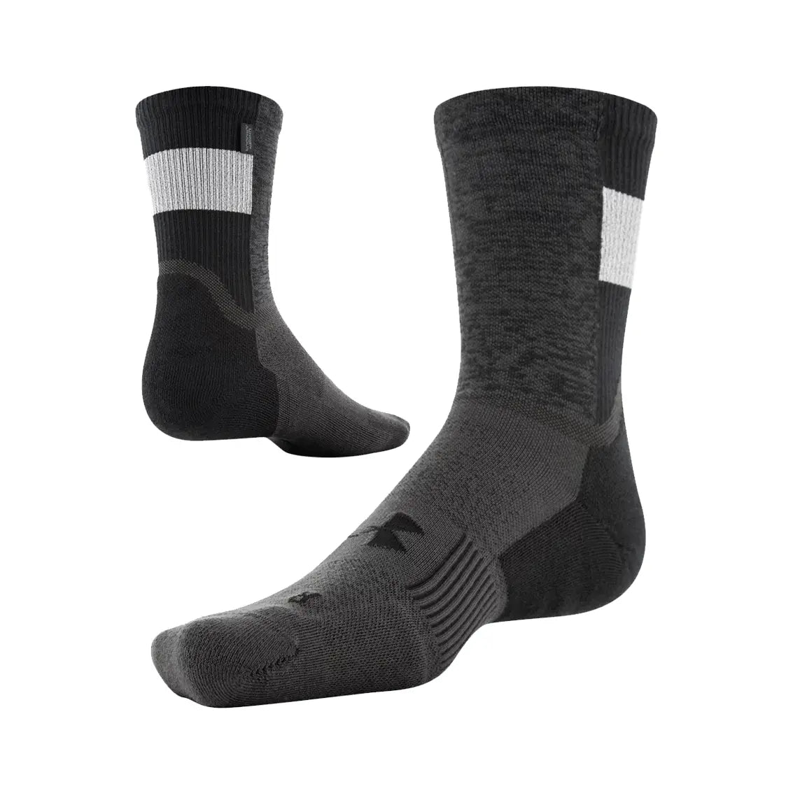 Unisex Under Armour Armourdry Run Crew Sock - Black